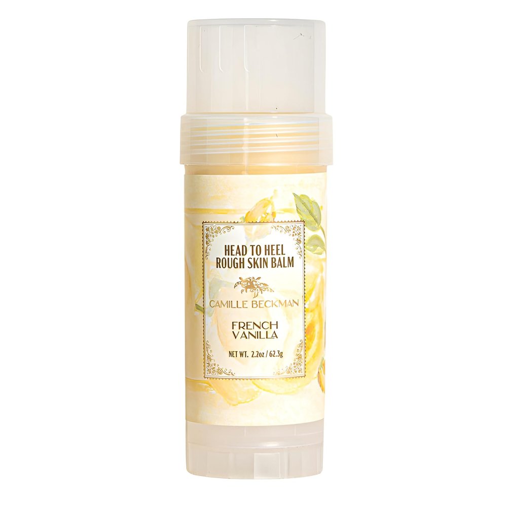 Camille Beckman Head to Heel Rough Skin Balm, French Vanilla, 2.2 Ounce