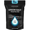 Aromasong Epsom Salt with Dead Sea Salt for Soaking - Bulk 5 Lb - 100% Pure Bath Salt, Foot & Muscle Soak view 1
