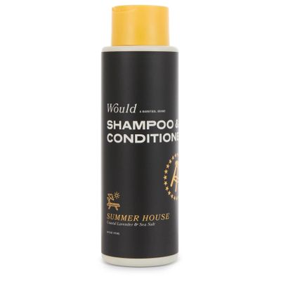 WOULD Men's Dual Action 2 in 1 Shampoo and Conditioner - 16 Oz Coastal Lavender and Sea Salt Scent - 1 Pack