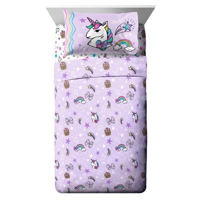 JoJo Siwa Sparkle Shine Kids 3-Piece Twin Sheet Set