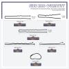 Swpeet 380Pcs 2 Styles 1.9Inch 2.4Inch 2.7Inch Black Hair Pins Bobby Pins with Rubber Bands Kit, Including 120Pcs Bobby Pins and 160Pcs U Hair Pins Hair Clips with Soft Elastic Bands view 2