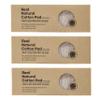[varuza] Kbeauty Lint Free Unbleached & Non-Fluorescent 3 Layered Cotton Pads Dual(Soft & Textured) Type (300 Count (Pack of 1), Soft 3 Layers (1.96 x 2.55 in)) view 1