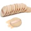 12 Pieces Cotton Powder Puff,3.15 inch Round Portable Soft Sponge Cosmetic Puffs,Velvet Powder Puff with Ribbon Band Handle for Loose Powder Body Powder Makeup Tool view 1