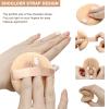 12 Pieces Cotton Powder Puff,3.15 inch Round Portable Soft Sponge Cosmetic Puffs,Velvet Powder Puff with Ribbon Band Handle for Loose Powder Body Powder Makeup Tool view 4