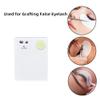 Acrylic Eyelash Extension Eye Lash Pallet Tool, Grafting False Eyelash Jade Console Round Jade Stone Organizer Eyelash Extension Grafting Pad Lash Tray Gasket (White) view 2