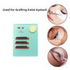 Acrylic Eyelash Extension Eye Lash Pallet Tool, Grafting False Eyelash Jade Console Round Jade Stone Organizer Eyelash Extension Grafting Pad Lash Tray Gasket (Blue) view 2