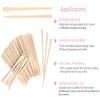 Mibly 1000 Pcs Wooden Wax Sticks - Eyebrow, Lip, Nose Small Waxing Applicator Sticks for Hair Removal and Smooth Skin - Spa and Home Usage view 2