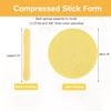 Facial Sponge Compressed Makeup Remover 120 Count Wash Pads Round Soft Face Cleansing Sponges for Woman Exfoliating Mask,Makeup Removal,Spa Cleaning,Yellow,Pink,Blue,Purple,Green view 2