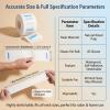 2 Rolls Disposable Barber Neck Strips, Stretchy Self-Adhesive Paper Neck Strip, Professional Salon Supplies for Haircut Styling, Spa, Massage view 2