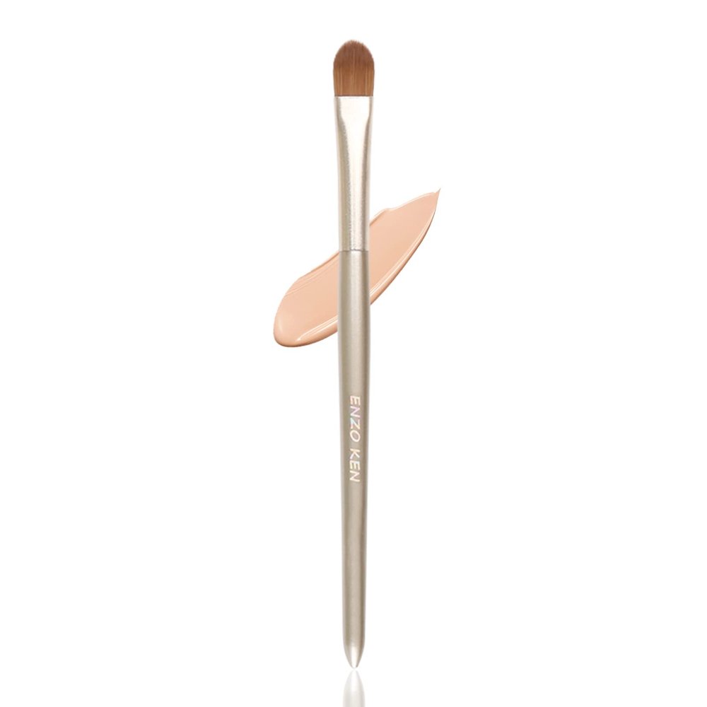 ENZO KEN Flat Concealer Brush Under Eye, Concealer Brush, Small Flat Makeup Brushes, Under Eye Brush Concealer, Flat Brush Under Eye. - Glod, E201M