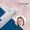 Eyebrow Razors for Women, Replaceable Face Razors kit, Dermaplane Shaving Tool for Men & Women, Face Razors for Peach Fuzz and Hair Removal, 4pcs Replacement Blades Available view 4