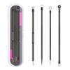 Blackhead Remover Pimple Popper Tool Kit 4 Pcs Acne Comedone Zit Blackhead Extractor Tool for Nose Face,Stainless Steel Whitehead Popping Removal Tool Set view 1