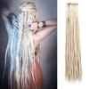 Kraler 36 Inch Blonde Dreadlock Extensions, Long Synthetic Crochet Dreads Extensions Handmade Soft Single Ended Dreads Thin 0.6cm Width Reggae Style Dreadlock for Girls(Pack of 10) view 1