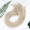 Kraler 36 Inch Blonde Dreadlock Extensions, Long Synthetic Crochet Dreads Extensions Handmade Soft Single Ended Dreads Thin 0.6cm Width Reggae Style Dreadlock for Girls(Pack of 10) view 2