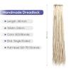 Kraler 36 Inch Blonde Dreadlock Extensions, Long Synthetic Crochet Dreads Extensions Handmade Soft Single Ended Dreads Thin 0.6cm Width Reggae Style Dreadlock for Girls(Pack of 10) view 4