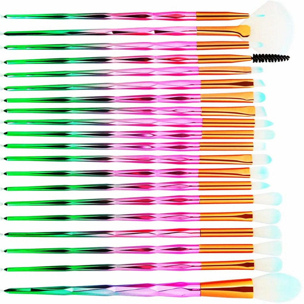 20pcs Makeup Brush Set Kabuki Foundation Brush Premium Makeup Brush for Liquid, Cream, and Powder - Buffing, Blending, and Face Brush Makeup Brushes Kit