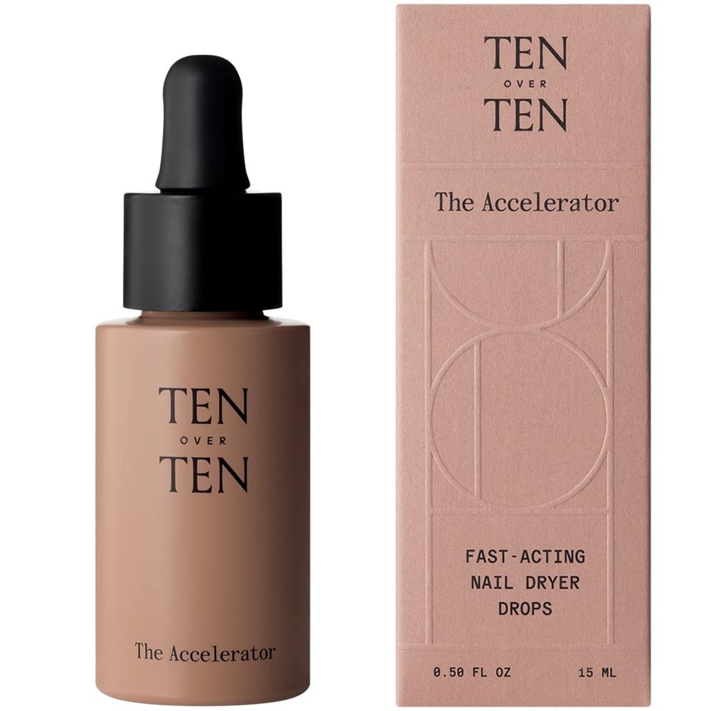 tenoverten - The Accelerator Nail Drying Oil | Clean, Natural, Non-Toxic Nail Care (0.5 fl oz | 15 mL)