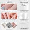 VOLO Hero Luna Gray Face Towel | Reusable Facial Wash Cloths | Makeup Remover & Post Shower Washcloths | Ultra Soft, Absorbent, Gentle, Fast Drying Nanoweave Fabric Face Towels | Microfiber 3PK view 3