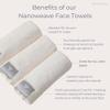 VOLO Hero Cloud Pink Face Towel | Reusable Facial Wash Cloths | Makeup Remover & Post Shower Washcloths | Ultra Soft, Absorbent, Gentle, Fast Drying Nanoweave Fabric Face Towels | Microfiber 3PK view 2