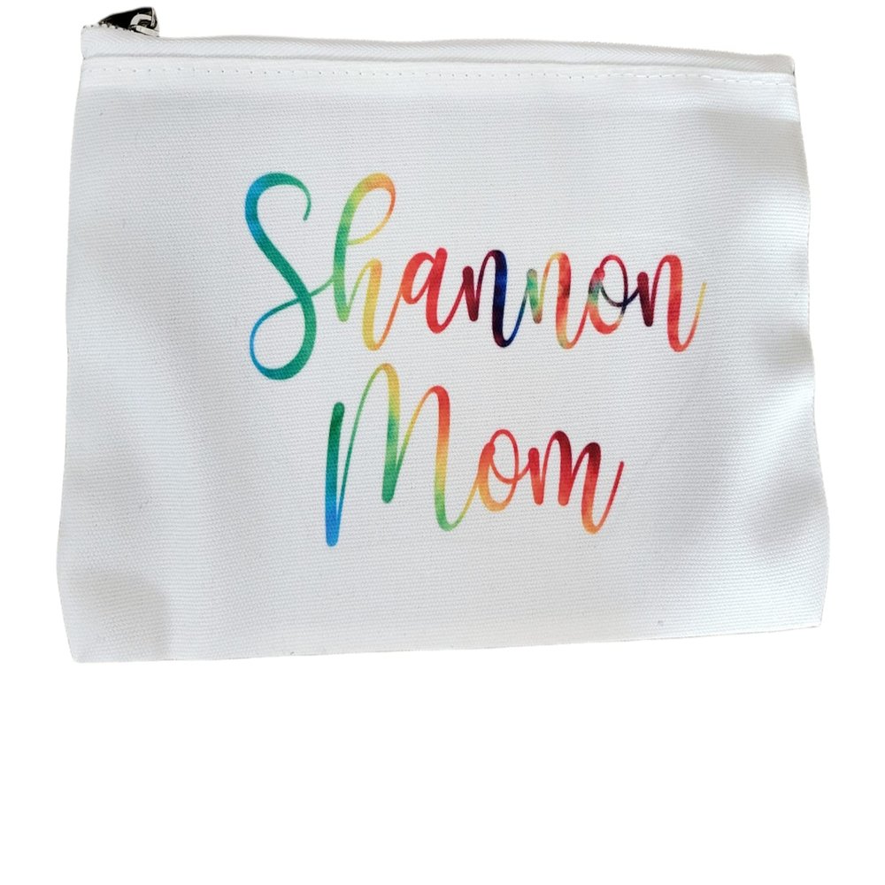 Custom Makeup Bag, Personalized Gift, Personalized Bridesmaid Gift, Floral Makeup Bag, Bridesmaid Gift, Bridal Party Gifts, Personalized Bag