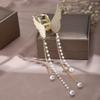 1PC Butterfly Tassel Hair Catch Clip Imitation Pearl Metal Hair Claw Clip Gold Hairpin Clip Hair Accessories Hair Clips for Styling Thick Hair Thin Hair Women view 3