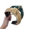 Wiwpar Knotted Headbands for Women Fashion Wide Headband Vintage Knotted Head Band Hair Hoop Hair Accessories with Metal Chain (Gold) view 1