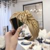 Wiwpar Knotted Headbands for Women Fashion Wide Headband Vintage Knotted Head Band Hair Hoop Hair Accessories with Metal Chain (Gold) view 2