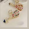 1PC Chinese Style Lute Flower Hair Barrette Ancient Style Catch Clip Imitation Pearl Hair Clip Large Alligator Hair Clips for Women (Coffee) view 4