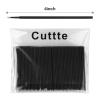Cuttte 500PCS Disposable Micro Swabs for Eyelash Extension, Micro Applicators Eyelash Swabs for Makeup Application Black (Head Diameter: 2.0mm) view 2