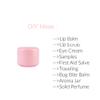 30ml Round Plastic Pink Cream Jars with Lids Travel Storage Makeup Face Cream Lotion Scrubs Creams and DIY (Pack of 30), Yellow,Pink view 2