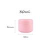 30ml Round Plastic Pink Cream Jars with Lids Travel Storage Makeup Face Cream Lotion Scrubs Creams and DIY (Pack of 30), Yellow,Pink view 3