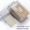 500 Count Long Cotton Swabs - 6 Inch Bamboo Cotton Swabs - Biodegradable Tips Applicators for Cleaning, Makeup, Pets Care (In Storage Case) view 4