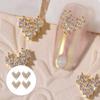 FOMIYES 4pcs Loving Heart Nail Art Decorations Sparkling Fingernail Accessories for Women Creative Manicure Tools Heart-Shaped Nail Gems and Charms view 2