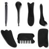 FOMIYES 7pc Resin Beeswax Massager Set Massage Stick Pore Scraper Skincare Tools for Face Back Legs Neck view 1