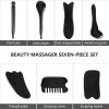 FOMIYES 7pc Resin Beeswax Massager Set Massage Stick Pore Scraper Skincare Tools for Face Back Legs Neck view 4