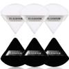 6 Pieces Soft Triangle Powder Puff Face Makeup Velour for Loose Powder Mineral Powder Body Powder Wet Dry Cosmetic Foundation Sponge Makeup Tool view 1