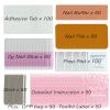 LIGHT RAIN Press on Nail Tool Kit for Salon 50 pcs - 2g Nail Glue, Adhesive Tabs, Mini Nail Buffer, Mini Nail File, Orangewood Sticks, Prep Pad, Detailed Instructions Card, OPP bag, Sticker view 2