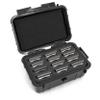 CASEMATIX Protective Clipper Blade Holder for 12 Blades - Waterproof Clipper Blade Storage Case with Custom Barber Blade Holder Foam Interior and Hard Shell Impact-Resistant Outer, Case Only view 1