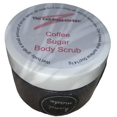 Coffee Sugar Body Scrub 5oz - Moisturizing and Exfoliating ~ THE EXFOLIANT CO