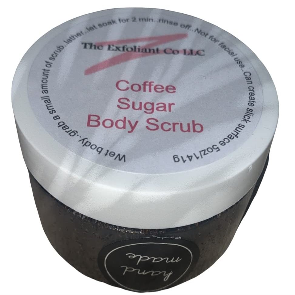 Coffee Sugar Body Scrub 5oz - Moisturizing and Exfoliating ~ THE EXFOLIANT CO
