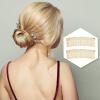 5 Pieces Hair Clip Combs Metal Wire Hair Combs Wire Twist Bridal Wedding Veil Combs (Golden,30 Teeth) view 2