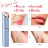 LAIKME Facial Hair Remover, Removal Shaver for Women, Rosarden USB Rechargeable IPX6 Waterproof Eyebrow Face Razor Trimmer for Lips, Body, Arms, Mustaches, Fuzz and Chin (Blue) view 3