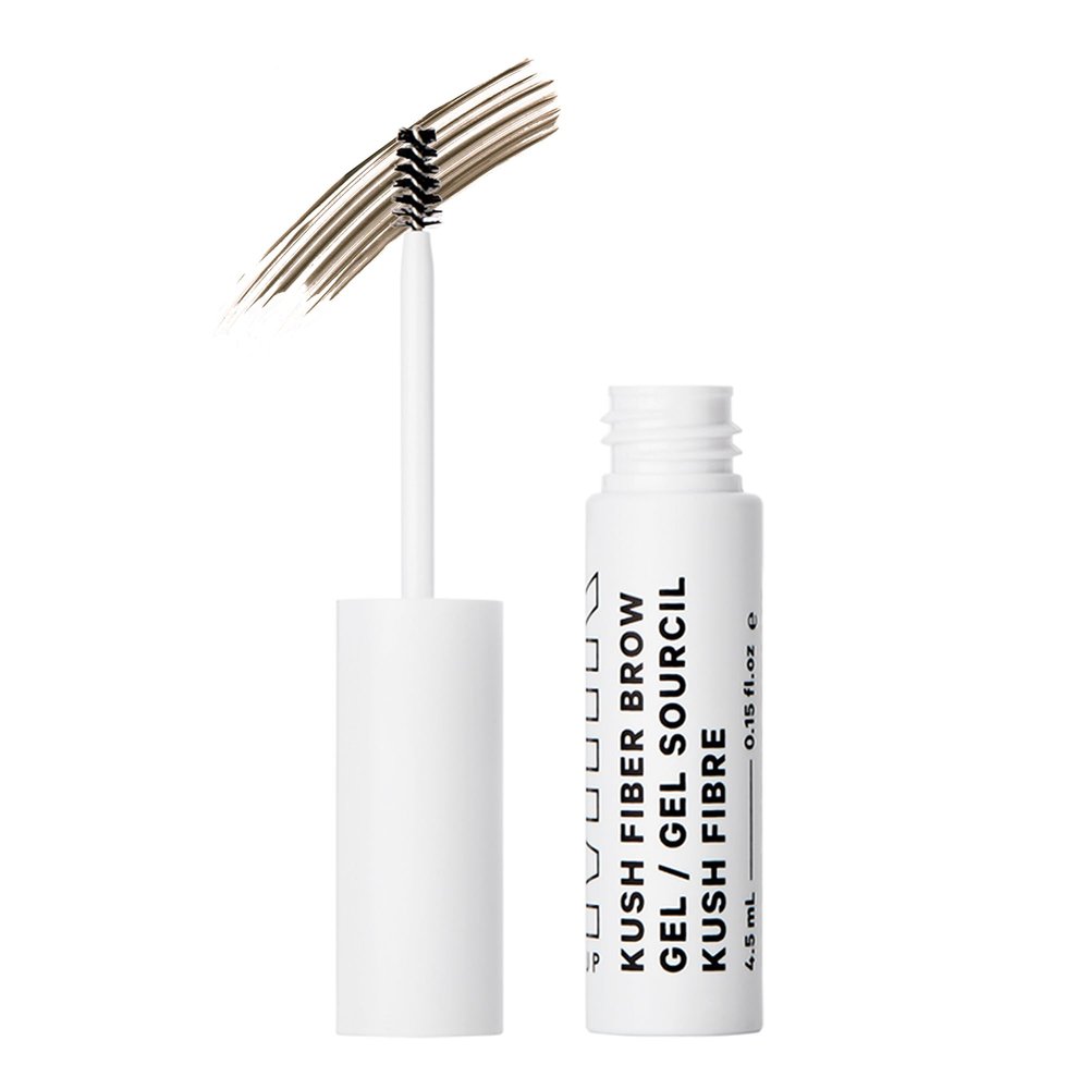 Milk Makeup KUSH Fiber Brow Gel  Tinted Gel Fluffs, Fills + Holds Eyebrows for a Fuller, Natural Look  Conditioning, Vegan Formula  Herb (Medium Brown), 0.15 oz