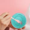 Beaupretty 3pcs Makeup Brush Cleaner Mat Silicone Scrubber Pads for Efficient Cleaning of Brushes Sponges Makeup Tools Colors view 2