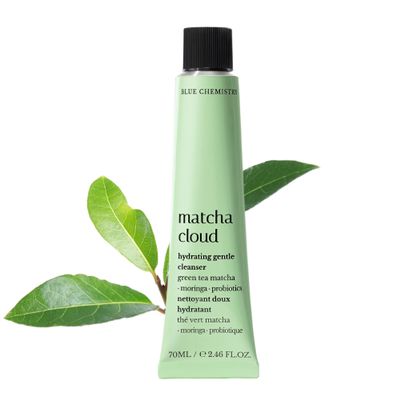 Blue Chemistry Oil Free Face Wash for Oily Skin and for Sensitive Skin with Green Tea Matcha, Pore Cleanser Wont Dry Out Skin, Unscented 2.46 Fl oz