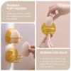 SOLUSTRE Makeup Sponges 4pcs Makeup Sponge Blender Holder Wall- mounted Beauty Sponge Rack Make- up Face Sponges Container Makeup Puff Holder for Bedroom Bathroom Shop Blender Sponge view 2