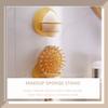 SOLUSTRE Makeup Sponges 4pcs Makeup Sponge Blender Holder Wall- mounted Beauty Sponge Rack Make- up Face Sponges Container Makeup Puff Holder for Bedroom Bathroom Shop Blender Sponge view 4