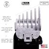 Taper King Clipper Guide Combs - Fool Proof Tapers & Fades at Home! Granite (#0 to #3) - Compatible with Wahl/Conair Clippers! view 3