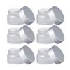 SOLUSTRE 10pcs Frosted Glass Cream Bottles Cosmetic Containers for Ointments Lotions Creams Travel-friendly Design for Dispensing Each view 1