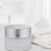 SOLUSTRE 10pcs Frosted Glass Cream Bottles Cosmetic Containers for Ointments Lotions Creams Travel-friendly Design for Dispensing Each view 3